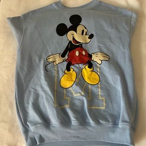 Baby blue Mickey Mouse Crewneck